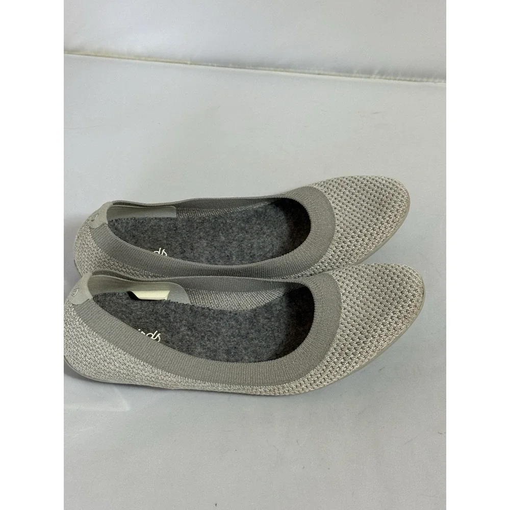 Allbirds Tree Breezers Ballet Flats Gray Casual Slip On Shoes Sz 7